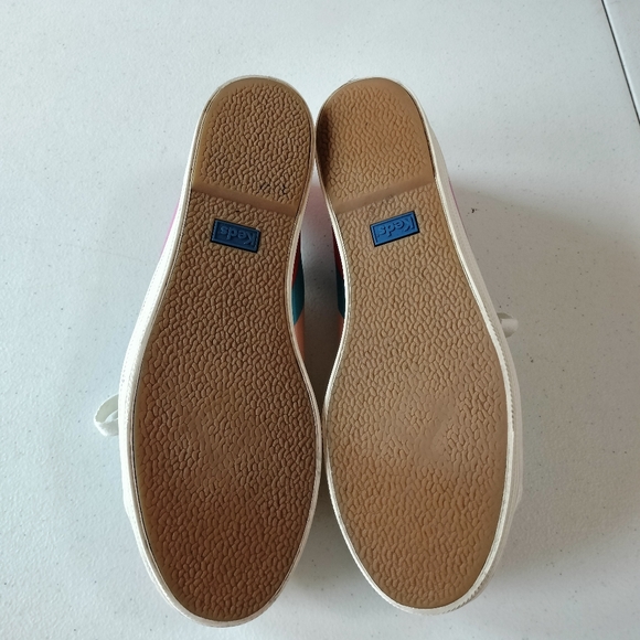 Keds x Kate Spade Triple Kick Platform Rainbow Striped Sneakers 9.5 Artsy Fun - Picture 7 of 8